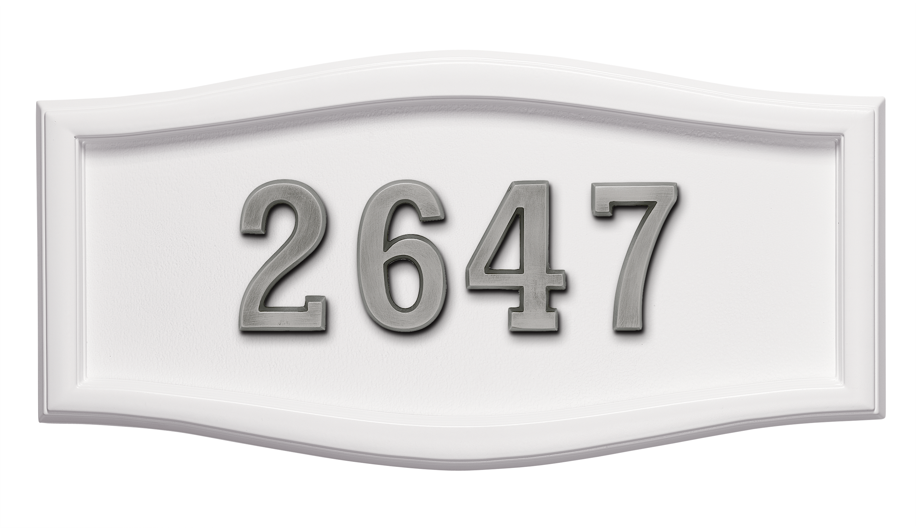 HouseMark Address Plaques with Brass Accents