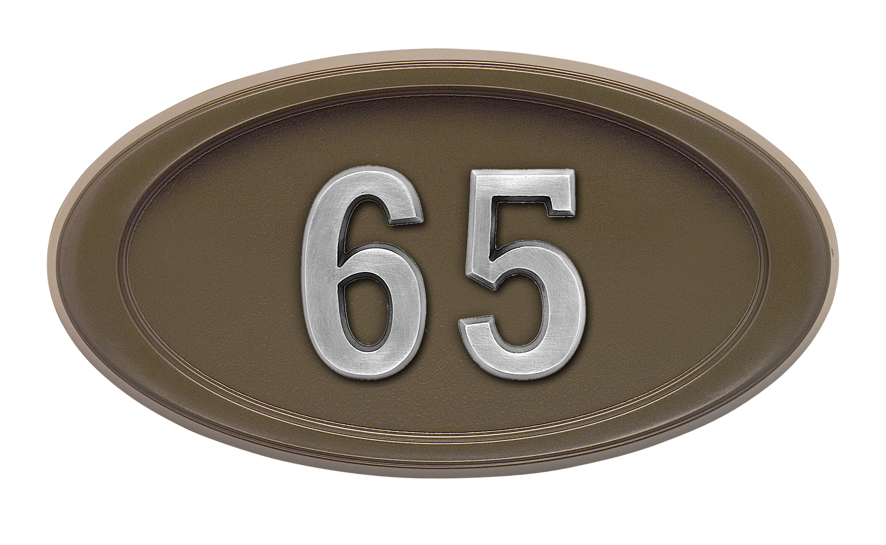 HouseMark Address Plaques with Brass Accents