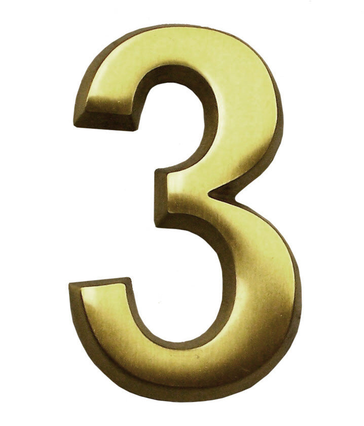 HouseMark Numbers - Three Finishes Available