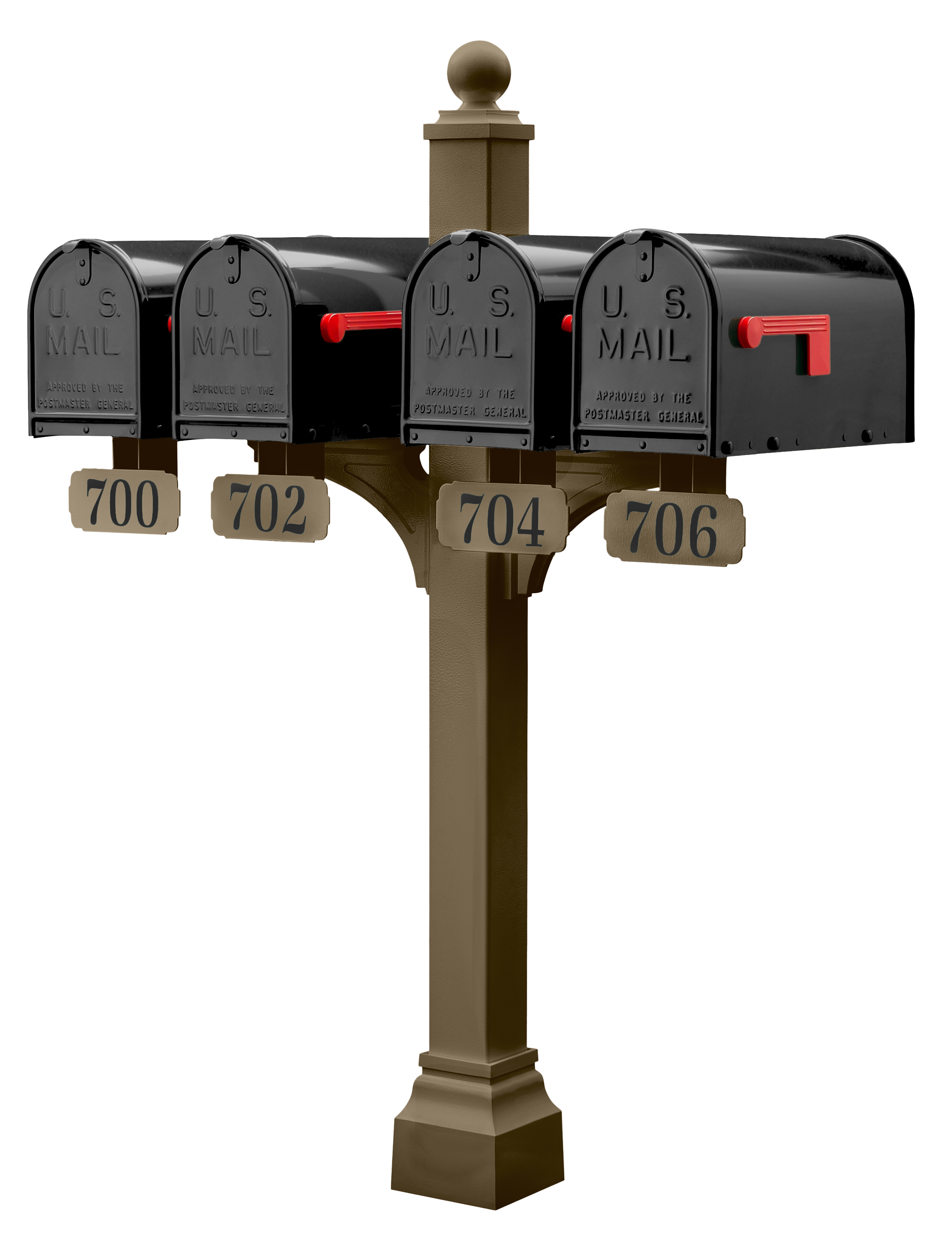 Janzer Double and Multi Mount with Mailboxes