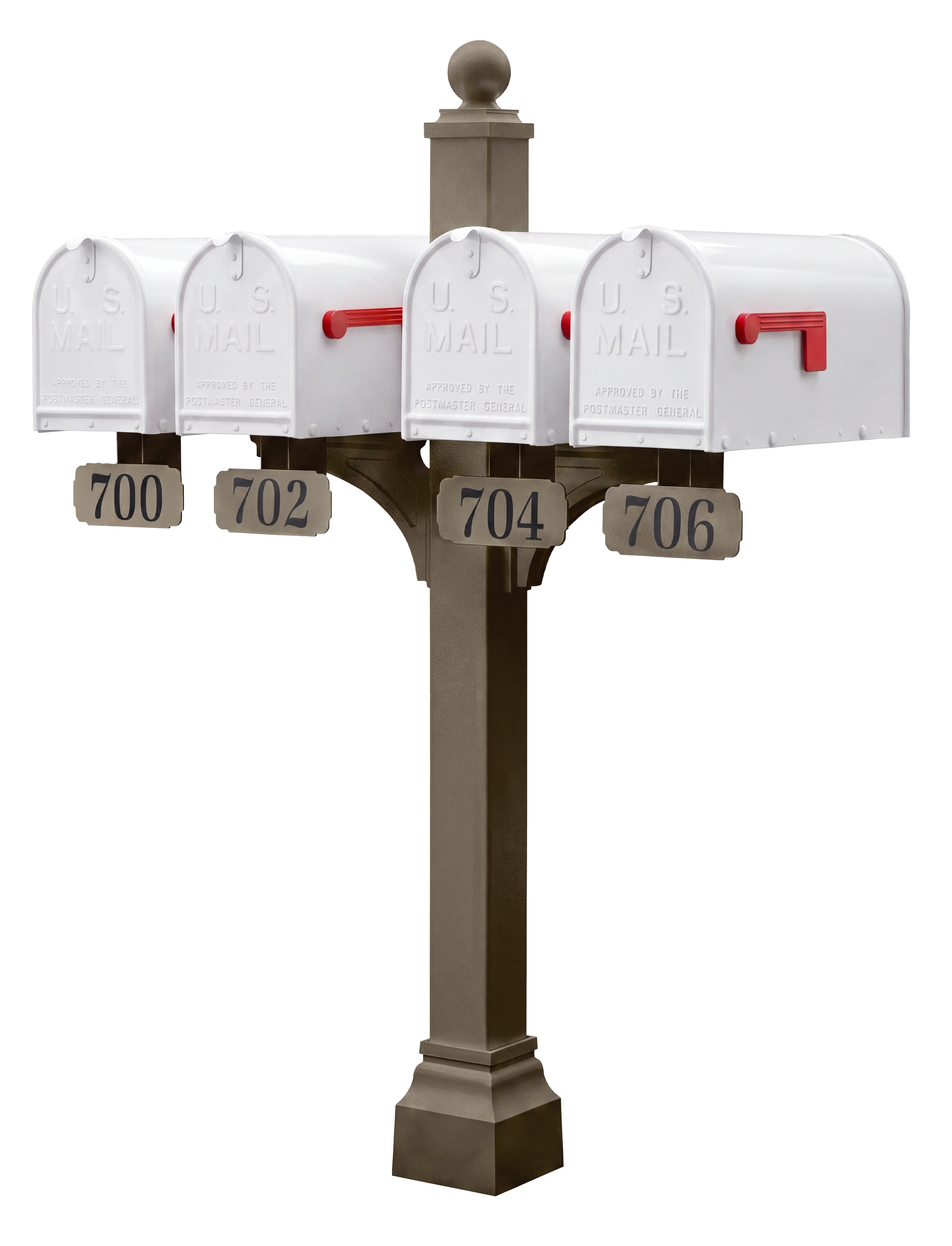 Janzer Double and Multi Mount with Mailboxes
