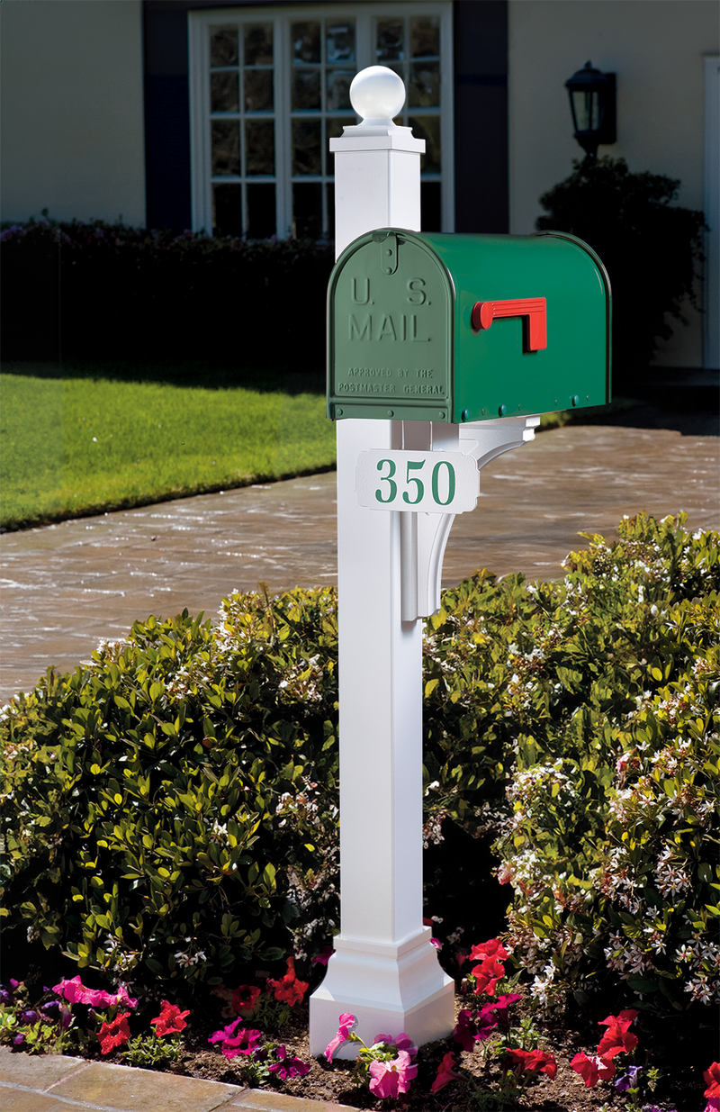 Green Mailbox Lettering Janzer Mailbox | Traditional Quality | Architectural Style